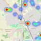 Connells - Harpenden listings heatmap