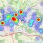 Connells - High Wycombe listings heatmap