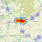 Connells - Ivybridge listings heatmap