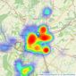 Connells - Kidderminster listings heatmap