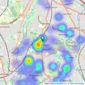 Connells - Kings Heath listings heatmap