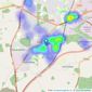 Connells - Oakley Vale listings heatmap