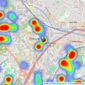 Connells - Oldbury listings heatmap