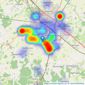 Connells - Park Farm listings heatmap