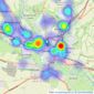 Connells - Salisbury listings heatmap