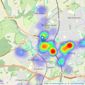 Connells - St Albans listings heatmap