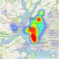 Connells - St Budeaux listings heatmap