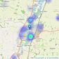 Connells - St. Neots listings heatmap