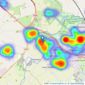 Connells - Stony Stratford listings heatmap