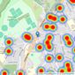 Connells - Stopsley listings heatmap