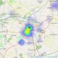 Connells - Trowbridge listings heatmap