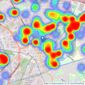 Connells - Wednesbury listings heatmap