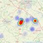 Connells - Wellesbourne listings heatmap