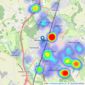 Connells - Welwyn Garden City listings heatmap