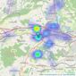 Connells - West Malling listings heatmap