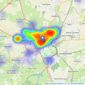 Connells - Yeovil listings heatmap