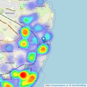 Cooke & Co - Broadstairs listings heatmap