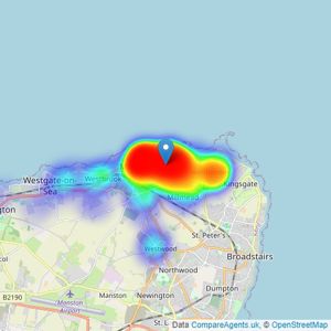 Cooke & Co - Cliftonville listings heatmap