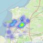 Cooke and Co Estate Agents - Weston-Super-Mare listings heatmap