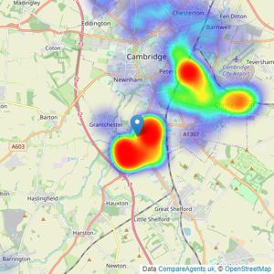 Cooke Curtis & Co - Cambridge listings heatmap