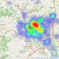 Cooksleys - Exeter listings heatmap