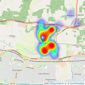 Cooper Adams Estate Agents - Angmering listings heatmap