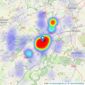 Cooper & Tanner - Frome listings heatmap