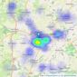 Cooper & Tanner - Midsomer Norton listings heatmap