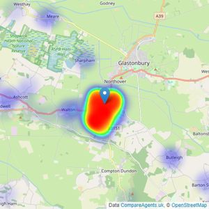 Cooper & Tanner - Street listings heatmap