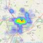 Cooper Beard Estate Agency Limited - Bedford listings heatmap