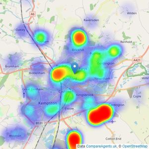 Cooper Wallace - Bedford listings heatmap