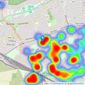 Coopers - Ruislip Manor listings heatmap