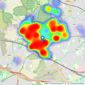 Coopers - Ruislip listings heatmap