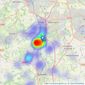 Copeland Residential - Chester Le Street listings heatmap