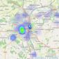 Copelands - Auctions House listings heatmap