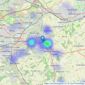 Cornerstone Estate Agents - Huddersfield listings heatmap