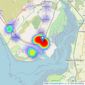 Corrie and Co Ltd - Millom listings heatmap