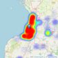 Corum - Ayr listings heatmap