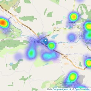 Corum - Bridge Of Weir listings heatmap