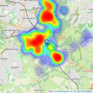 Corum - Clarkston listings heatmap