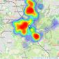 Corum - Clarkston listings heatmap