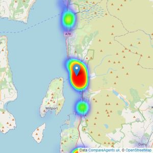 Corum - Largs listings heatmap