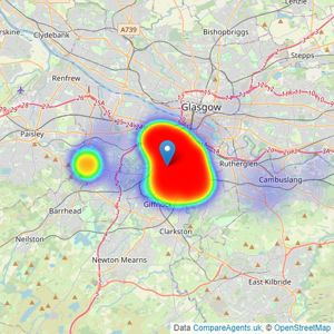 Corum - Shawlands listings heatmap