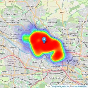 Corum - West End listings heatmap