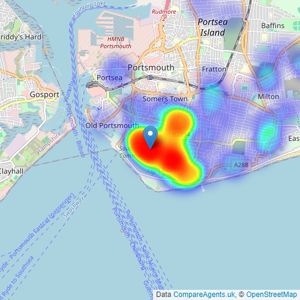 Cosgroves - Southsea listings heatmap