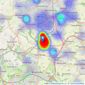 Coubrough Holmes - Bradford listings heatmap