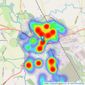 Coulby Conduct - Middlewich listings heatmap