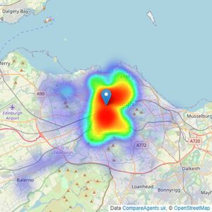 Coulters - Edinburgh listings heatmap