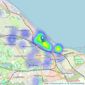 Coulters - Portobello listings heatmap