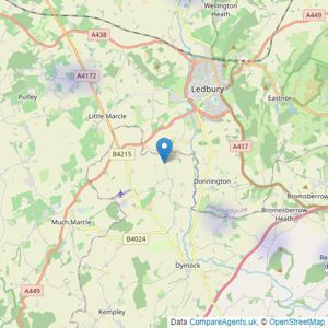 Country & Classic Properties - Ledbury listings heatmap